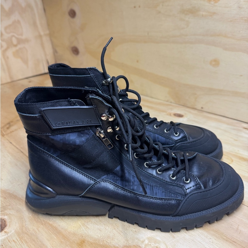 Dior Black Men's Lace-Up Boots